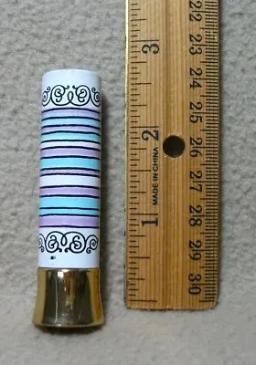 Vintage Yardley Of London Slicker Lip Stick In  Frosted  In Aqua & Lavender Tube • $59