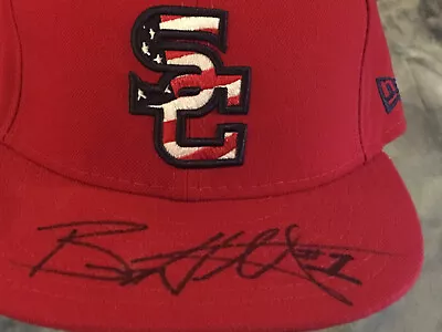Washington Nationals Syracuse Chiefs Game Worn Autograph Caps Hats July 4 2010 • $44.99