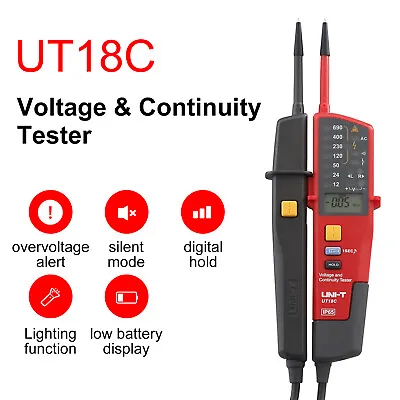UNI-T UT18C Voltage Continuity Tester 3-phase Voltage Phase Rotation RCD Test • £39.99