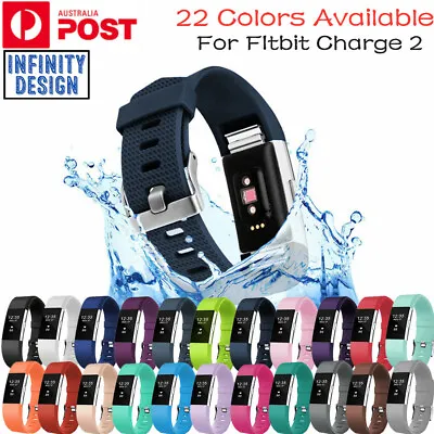 $4.99 • Buy Fitbit Charge 2 Silicon Sports Band Replacement Wristband Watch Strap Bracelet