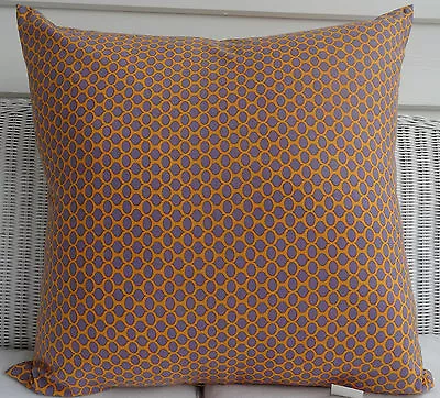 Large 60 X 60cm Cushion Cover - Purple And Orange Pattern - Perfect For A Daybed • $29.95