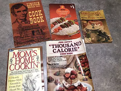 Lot Vintage Cookbooks (5) Blogger Ideas!  Nostalgia - 1954-2003 • $1.99