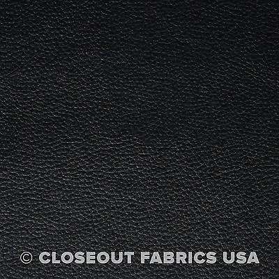 Black Vinyl Fabric - Faux Leather - Auto Upholstery Pleather Fabric • $3.95
