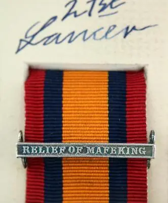 Qsa Queens South Africa Medal Ribbon Bar Clasp Relief Of Mafeking Boer War • $26.66