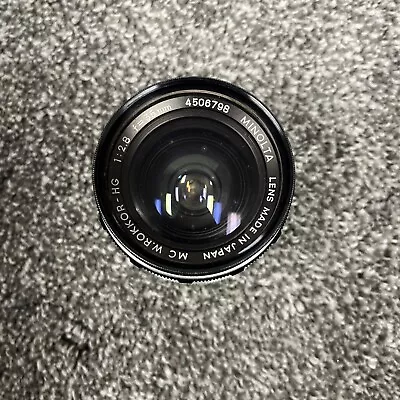 Vintage Rare Minolta Black 35mm MD F2.8 Attachment Lens W/ Factory Cover • $179.95