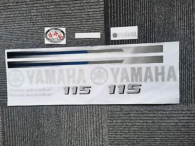 Yamaha 115 Hp 4-Stroke Outboard Engine Reproduction Decals Sticker Set Marine • $29.99