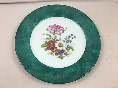 $29 • Buy Laure Japy Paris Limoges Porcelain Green French Dinner Plate W/ Flower Ø 25 