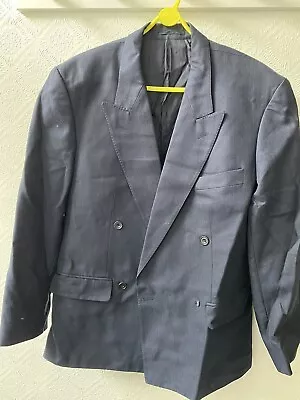 VINTAGE Mens Double Breasted Blazer Jacket 36 Chest Small • £48