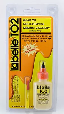 Labelle 102 Medium Gear Oil W/PTFE - Plastic Compatible - 1/2oz / 14.8mL • $10.89