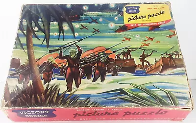 Victory Series No 318 Rangers Landing In Africa Picture Puzzle Copyright 1943 • $12.99