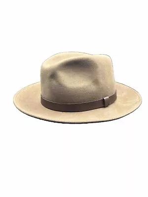 Vtg Pendleton Rancher Cowboy Western Hat Brown 100% Wool Leather Band LARGE • $42.99