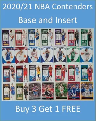 2020/21 Panini Contenders NBA Cards - Base Inserts Parallels Inc LeBron Curry • $1.74