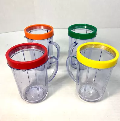 Magic Bullet Model Mb1001 Replacement Party Cups With Comfort Rings B001 • $14.98