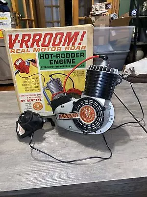 Vintage V-RROOM MOTOR By MATTEL Hot-Rodder Engine 1963 In Original Box! WORKS!!! • $400