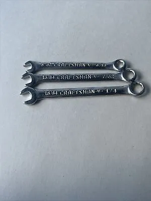 SET OF 3 CRAFTSMAN MINIATURE COMBINATION WRENCHES (SEE PHOTO FOR SIZES) (o) • $15