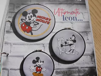 Disney Cross Stitch Chart Mickey Mouse 3 Designs On This Chart Cards / Clothes  • £1