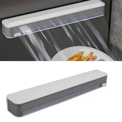 Magnetic Kitchen Food Wrap Roll Dispenser Cling Film Foil Baking Paper Holder • £8.95