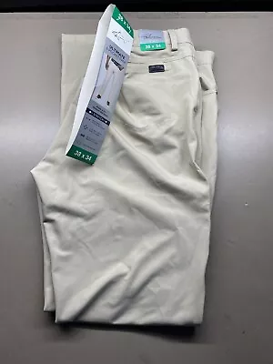 New With Tags Men’s Greg Norman Polyester Taupe/Beige Golf Pants Size 38x34 • $30