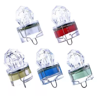 1-5X LED Fishing Lure Light Deep Drop Underwater Fish Bait Attract Strobe Lamp • $5.83