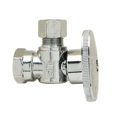 3/8  FIP X 3/8 Inch Compression 1/4-Turn Angle Stop Ball Valve • $7.50