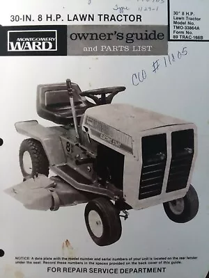 Montgomery Ward Lawn Tractor 30  Mower 8 H.p TMO-33864A Owner & Parts Manual • $56.99