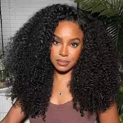   300% Density Women's Wig Indian Hair 13X4 Hd Transparent Lace Front Wig • $125.15