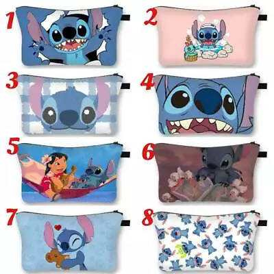 £6.99 • Buy Disney Lilo And & Stitch Waterproof Makeup Make Up Wash Bag Cosmetic Case Pencil