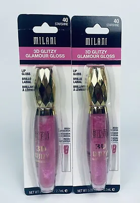Lot Of 2 Milani 3D Glitzy Glamour Gloss #40 Starshine • $13.95