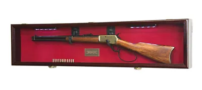 1 Single Rifle Gun Shotgun Display Case Cabinet Wall Rack Replica Civil War  • $144.99