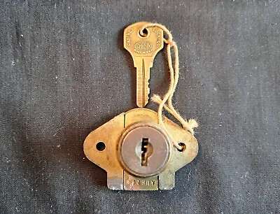 $15.50 • Buy Vintage Corbin Brass Cabinet Lock With Key