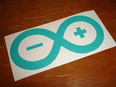 2x Arduino Vinyl Laptop Sticker - Turquoise - Opensource Openhardware Linux  • £3.95