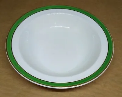 Barratts Of Staffordshire Pottery Green Rim Bowl 16cm 6.25  RARE • £3.99