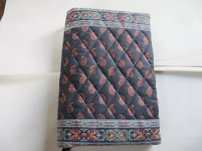 Vera Bradley US Made Paperback Book Cover Paisley Blue With Bookmark • $17.89