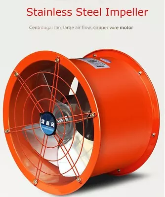 10In Blower Fan220V 120WPortable Ventilation FanFume Extractor For Exhausting • $77.40