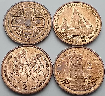 Isle Of Man 2p Coin Set - Circulated • £4.10