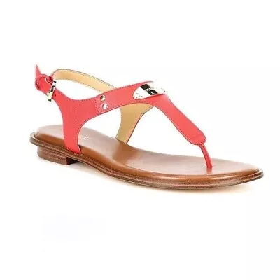 Michael Kors Plate T-Strap Thong Sandals Women's(ME22A)Size: 9 • $59.99