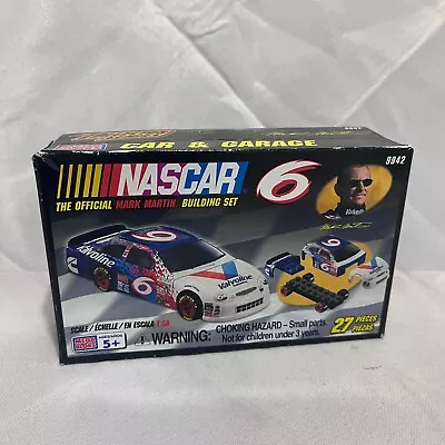 Mega Blocks NASCAR Mark Martin #6 Building Set Car Garage Collector Series #9942 • $13.90