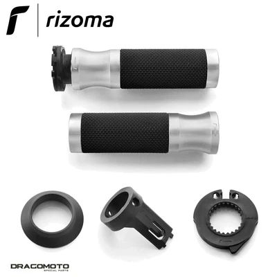$116 • Buy BMW R Nine T 1200 Scrambler 2016-2020 Grips Sport RIZOMA GR205A GR421B Silver