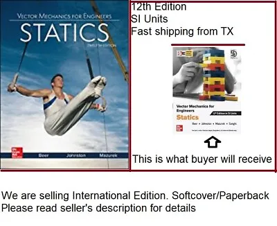 (5-6 Days Delivery) Vector Mechanics For Engineers :Statics 12th Edition • $33