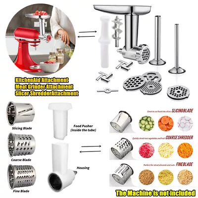 Food Meat Grinder Attachment & Fresh Prep Slicer Kit Set For KitchenAid  Mixer • $65.99