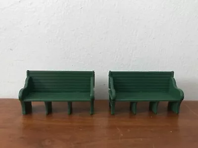 Vintage Disney Magic Town Square Play Set Lot Of 2 Replacement Park Benches • $9.99