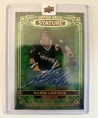 2022/23 Mario Lemieux Green Stature Auto /25 • $436.19