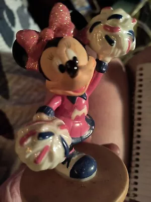 Vintage Disney Porcelain Figurine Minnie Mouse Cheerleader Collectable Gift ... • $17