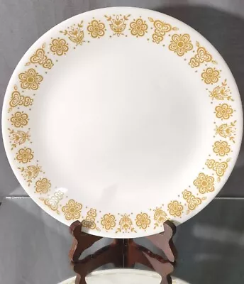 VINTAGE Corning Ware Corelle BUTTERFLY GOLD DINNER PLATE 10 1/4  WIDE • $6.99