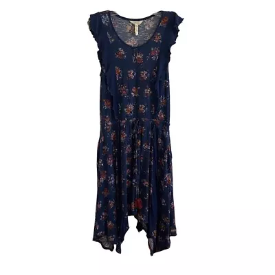 Matilda Jane Choose Your Own Path Woodland Sprite Dress Navy Blue Floral Small • $36