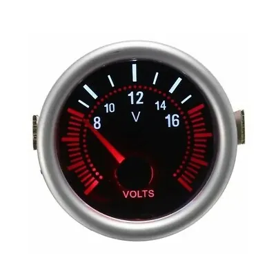 2Inch 52MM 12V LED Car Boat 8-16 Voltmeter Volt Voltage Gauge Meter • £12.50