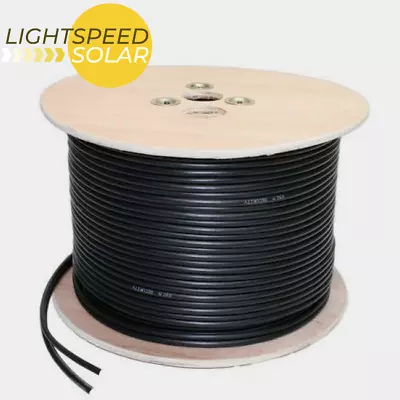 4mm2 6mm2 10mm2 Solar PV Black Single Core DC Wire Cables - 5m 10m 50m 100m - UK • £22.99