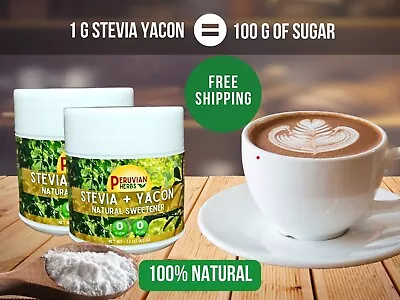 Natural Sweetener - Stevia Yacon Powder - Zero Sugar - Diabetic Friendly - • $48