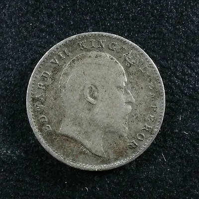 Two Annas 1906(c) India KM#505 Silver 2 Inde भारत • $10.54