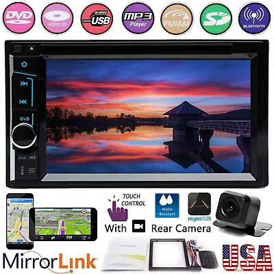 $118.87 • Buy Car DVD Radio Bluetooth Stereo Mirrorlink For GPS Camera For CHRYSLER JEEP DODGE